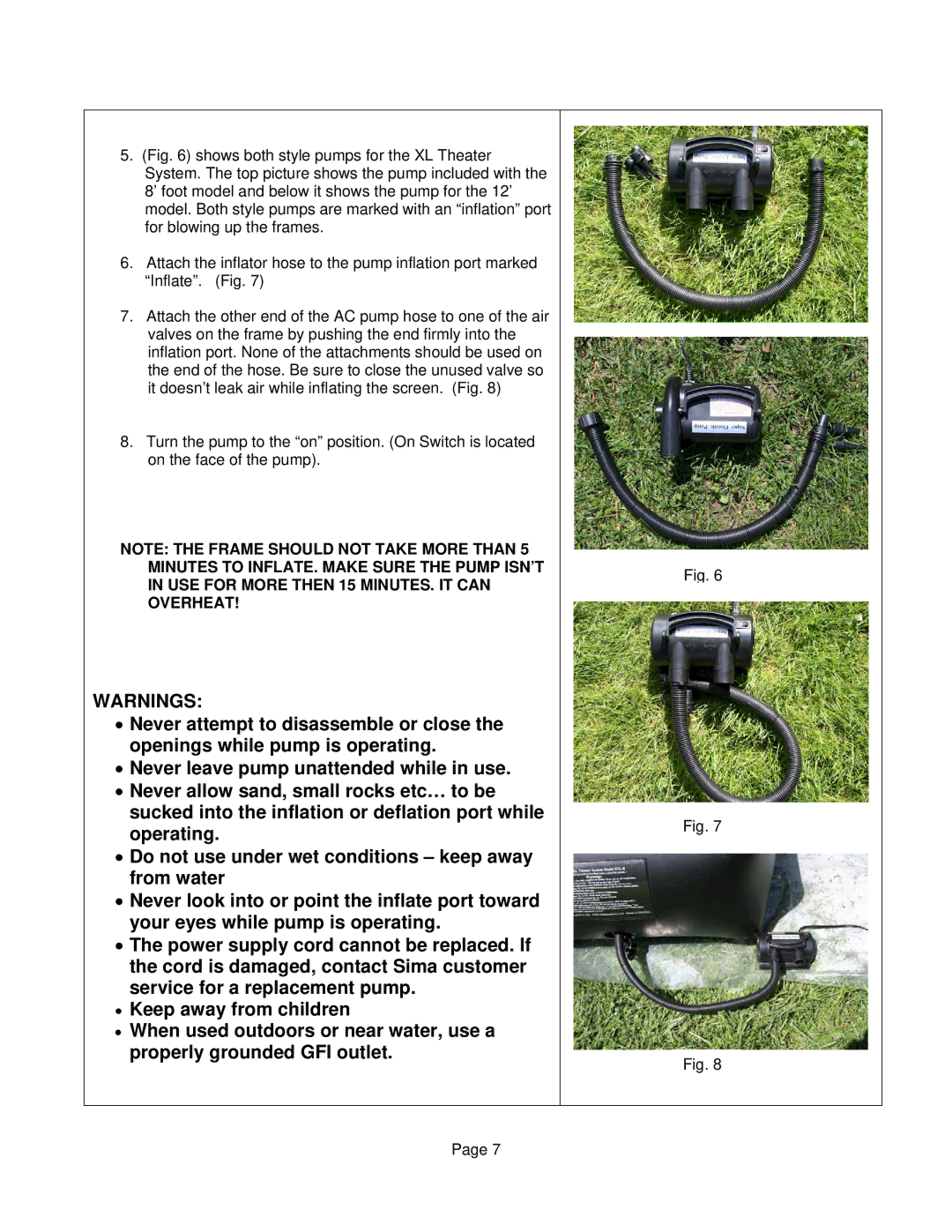 Sima Products XL-8, XL-12 user manual 