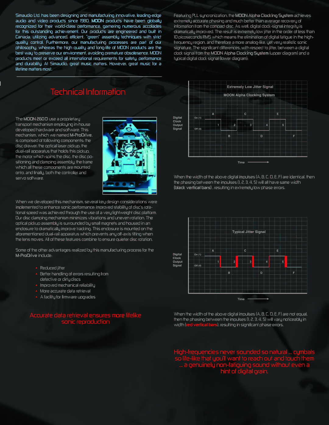 Simaudio 260D manual Technical Information 