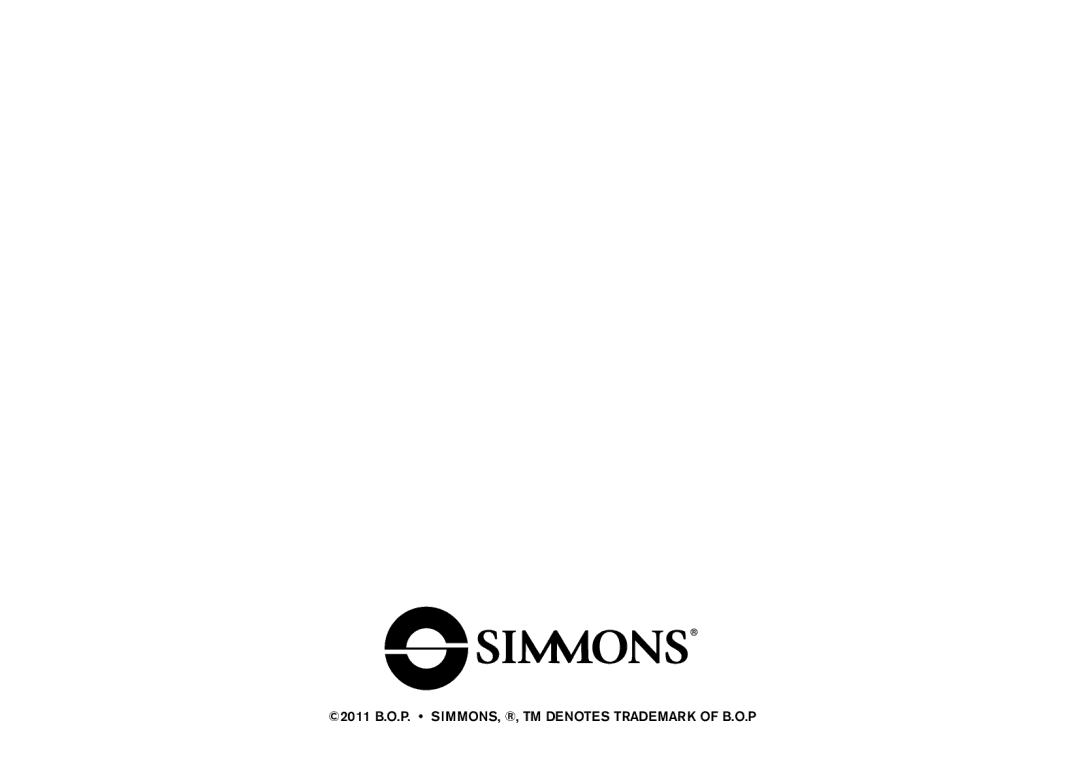 Simmons Optics LRF 600 manual 2011 B.O.P. Simmons, , TM denotes trademark of B.O.P 