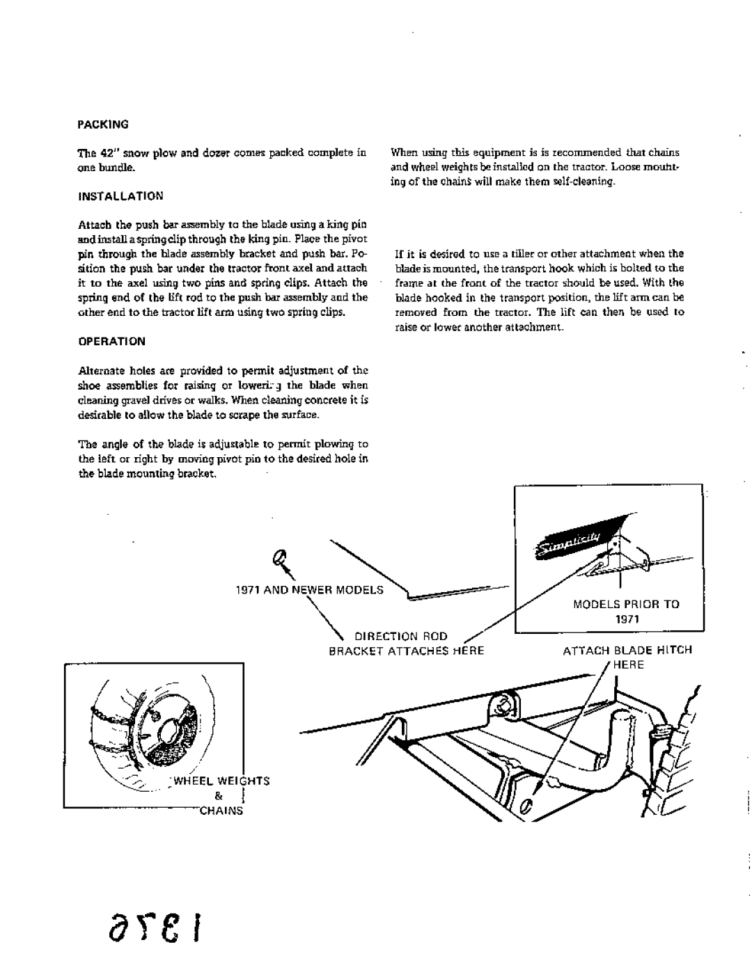 Simplicity 1010 manual 