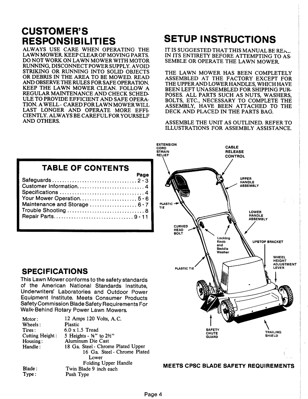 Simplicity 1318PSE manual 