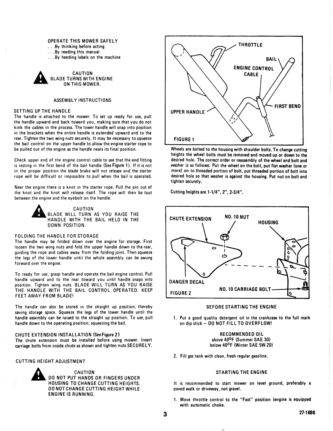 Simplicity 1319 manual 