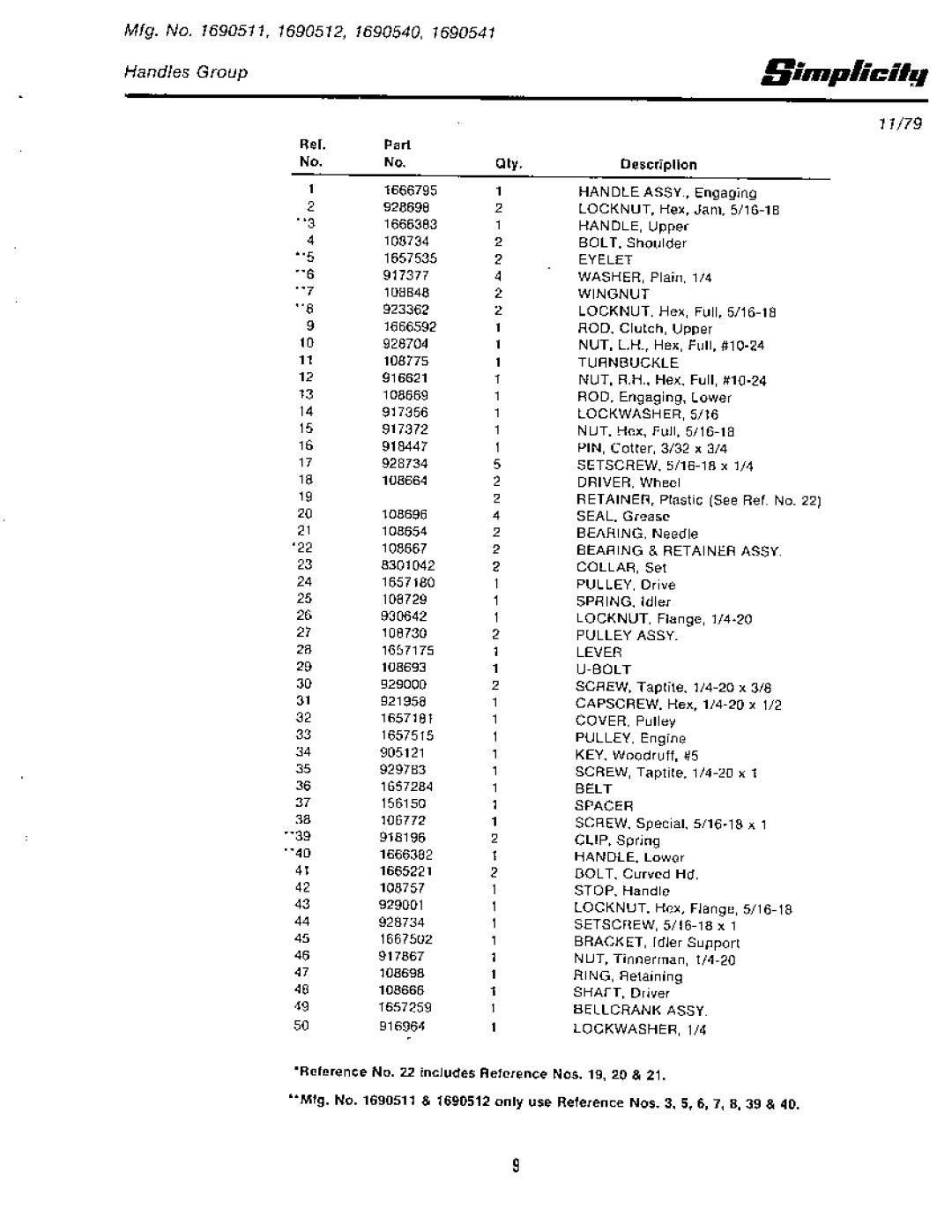 Simplicity 1321 Mower, 1421 Mower, 1291 Mower, 1318PSE Mower, 1321PP Mower, 1321PPE Mower, 1319PS Mower, 1322PS Mower, 1221 Mower 