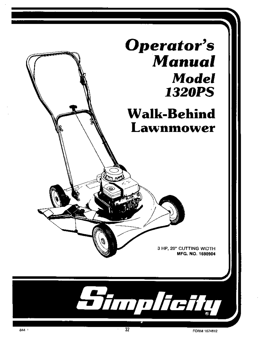 Simplicity 1321PP Mower, 1421 Mower, 1321 Mower, 1291 Mower, 1318PSE Mower, 1321PPE Mower, 1319PS Mower, 1322PS Mower, 1221 Mower 