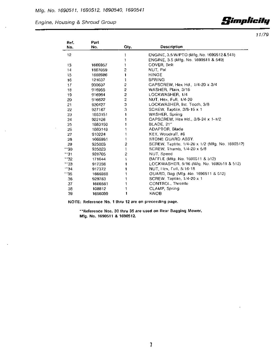 Simplicity 1221 Mower, 1421 Mower, 1321 Mower, 1291 Mower, 1318PSE Mower, 1321PP Mower, 1321PPE Mower, 1319PS Mower, 1322PS Mower 