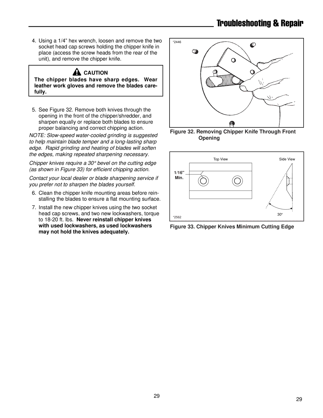 Simplicity 14E manual Removing Chipper Knife Through Front Opening 