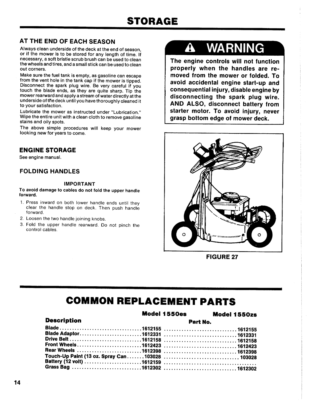 Simplicity 1550ES, 1550ZS manual 