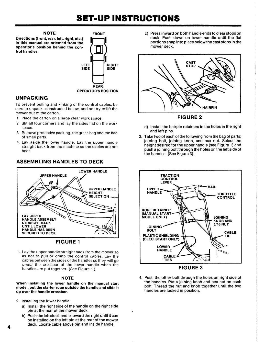 Simplicity 1550ES, 1550ZS manual 