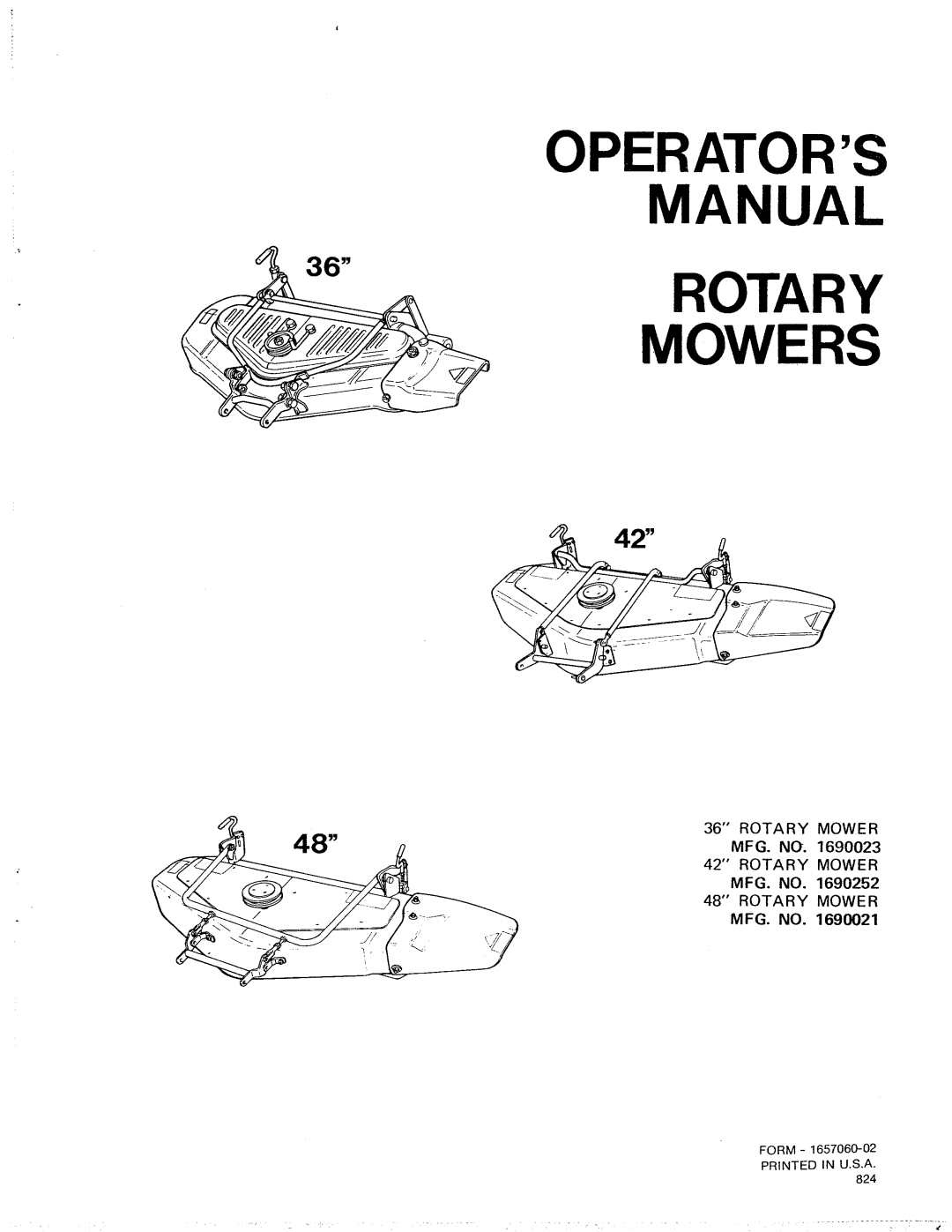 Simplicity 1690252, 1690023, 1690021 manual 