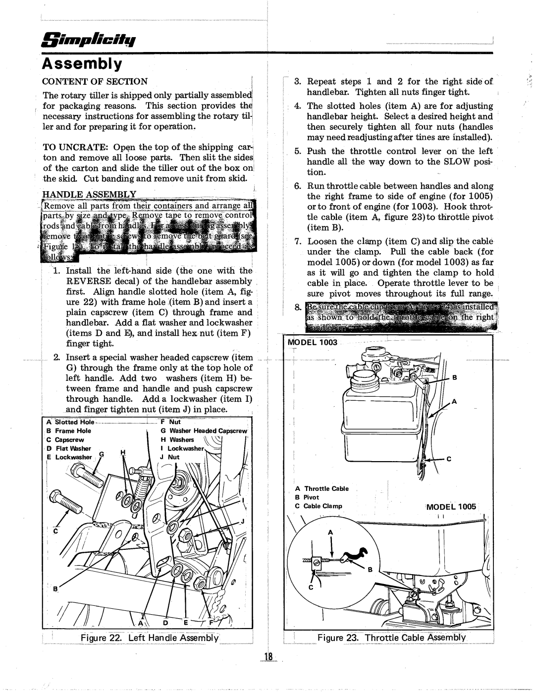 Simplicity 1690237, 1690324, 1003 manual 