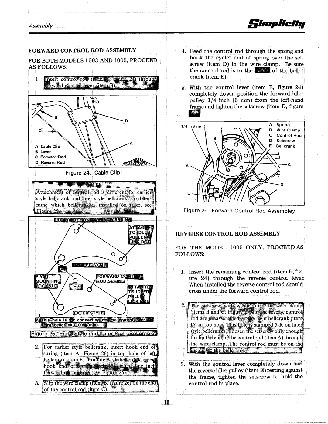 Simplicity 1690324, 1003, 1690237 manual 