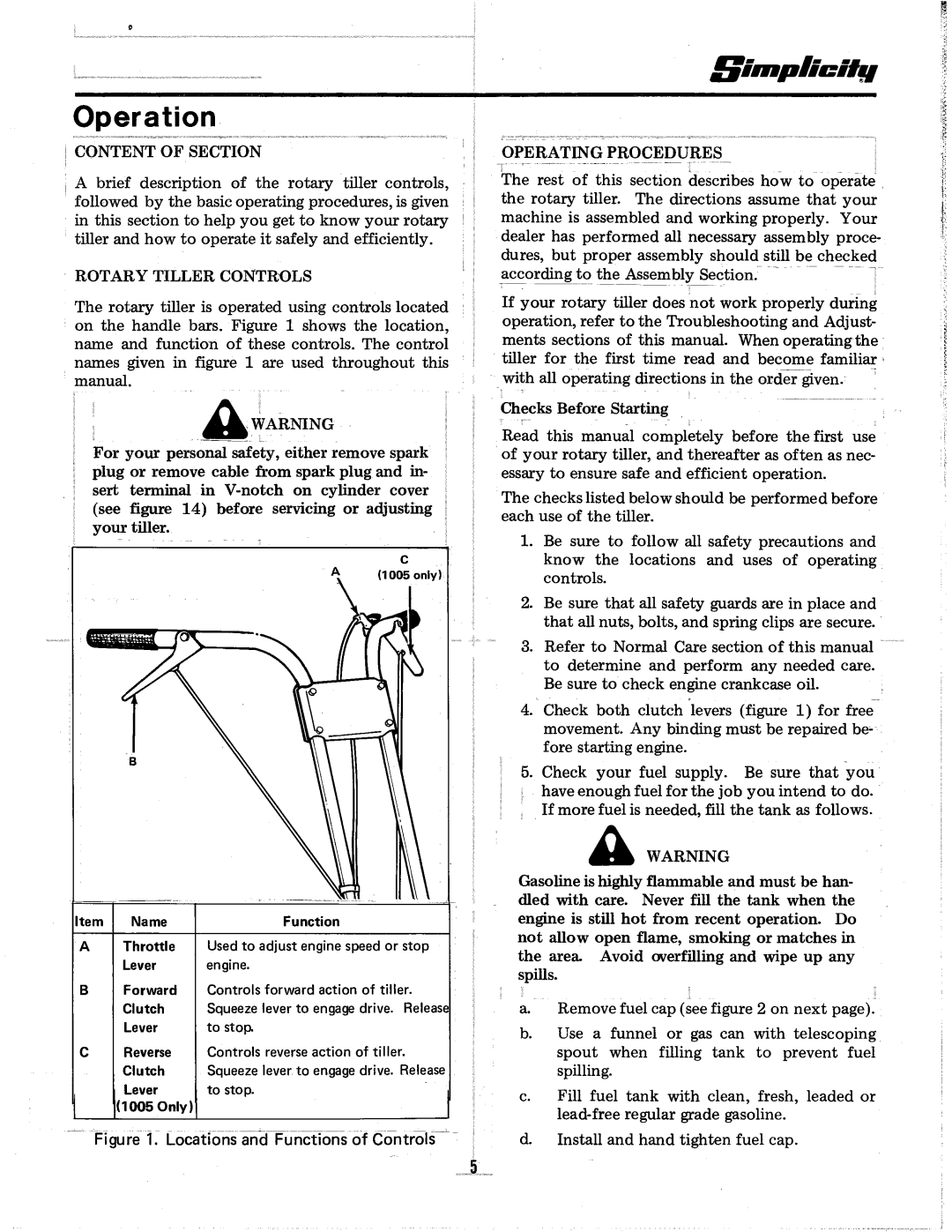 Simplicity 1003, 1690324, 1690237 manual 