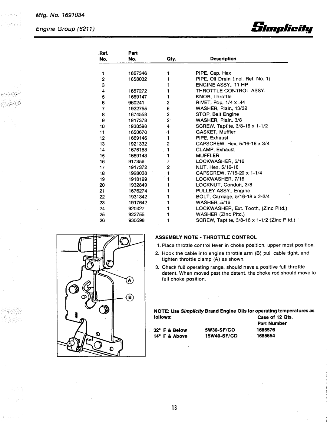 Simplicity 1691240, 1691034, 1691035 manual 