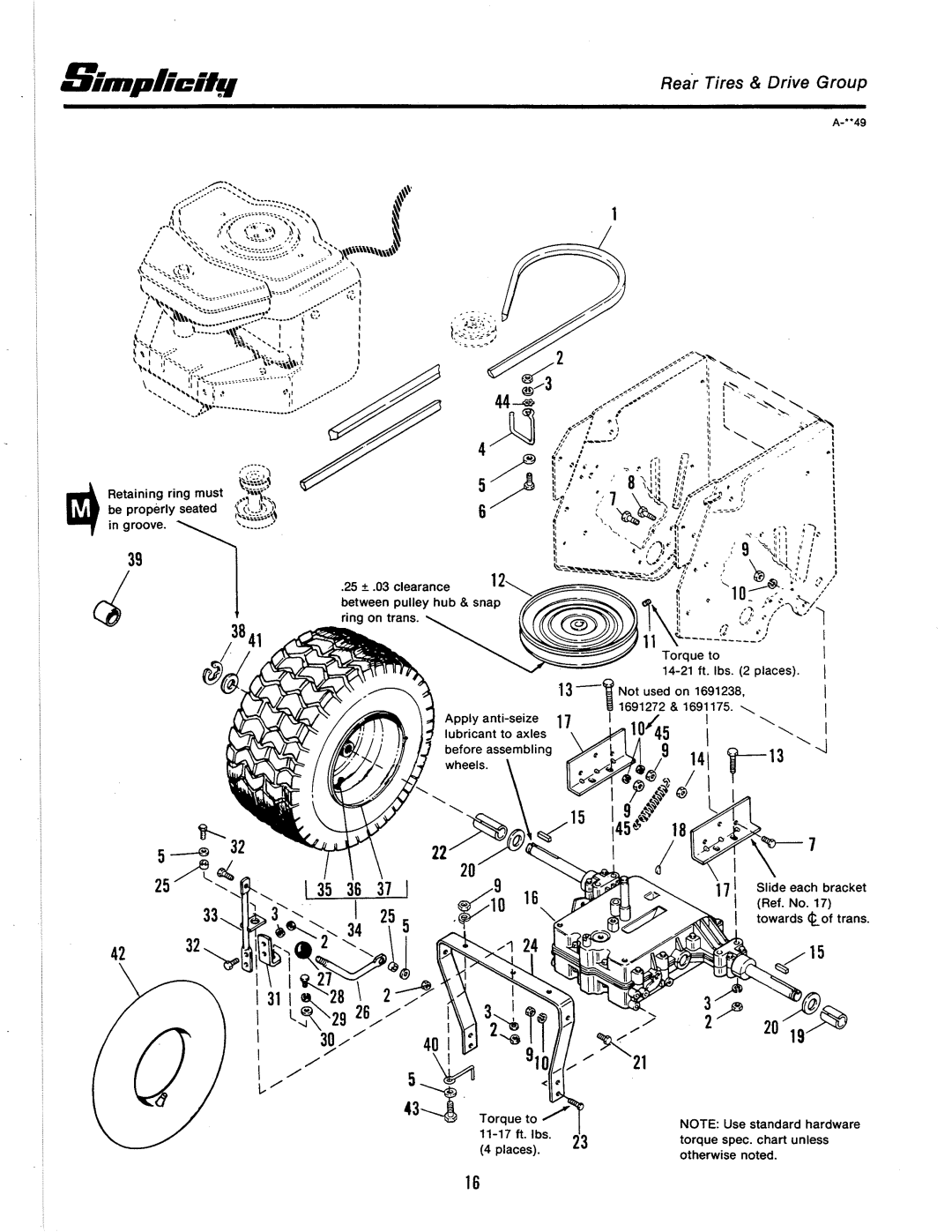 Simplicity 1691030, 1691272, 1691238, 1691175, 1691095, 1690839, 1691031 manual 