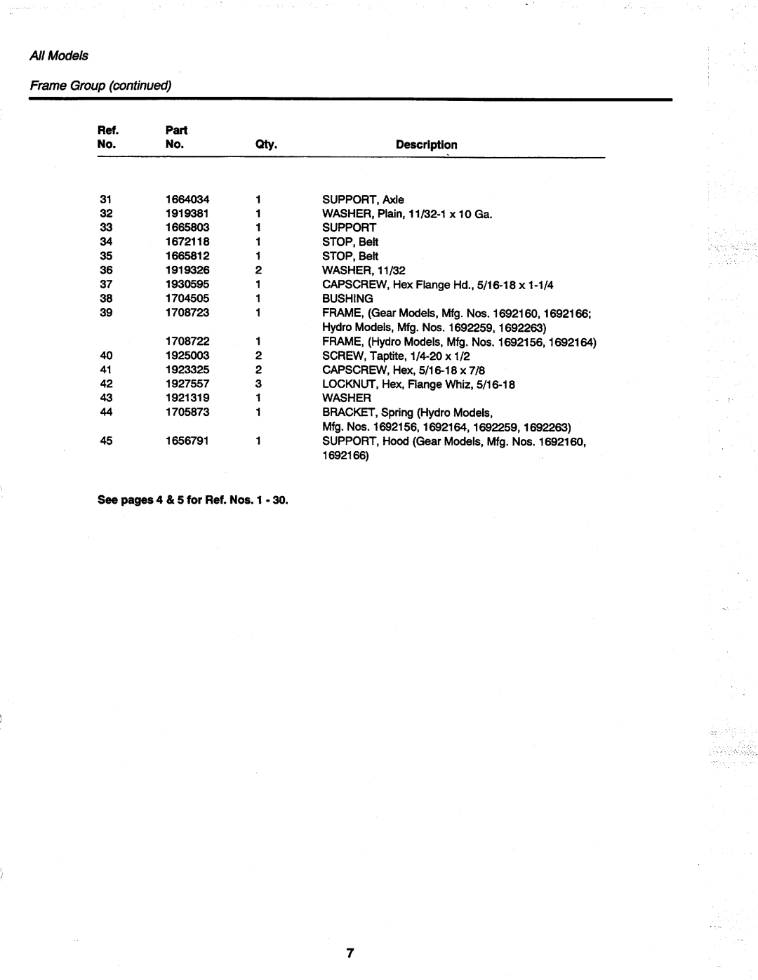 Simplicity 1692263, 1691420, 1692259, 1692156, 1692164, 1692166, 1692160, 1691419 manual 