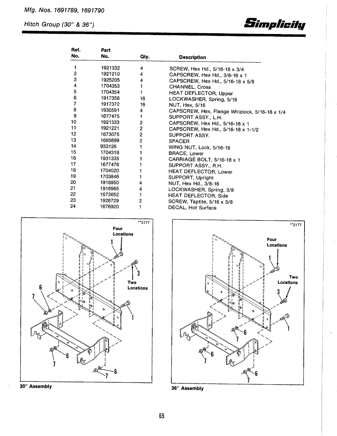 Simplicity 1691551, 1691437, 1691993, 1691537, 1691535, 1691106, 1690530, 1691108, 1690891 manual 