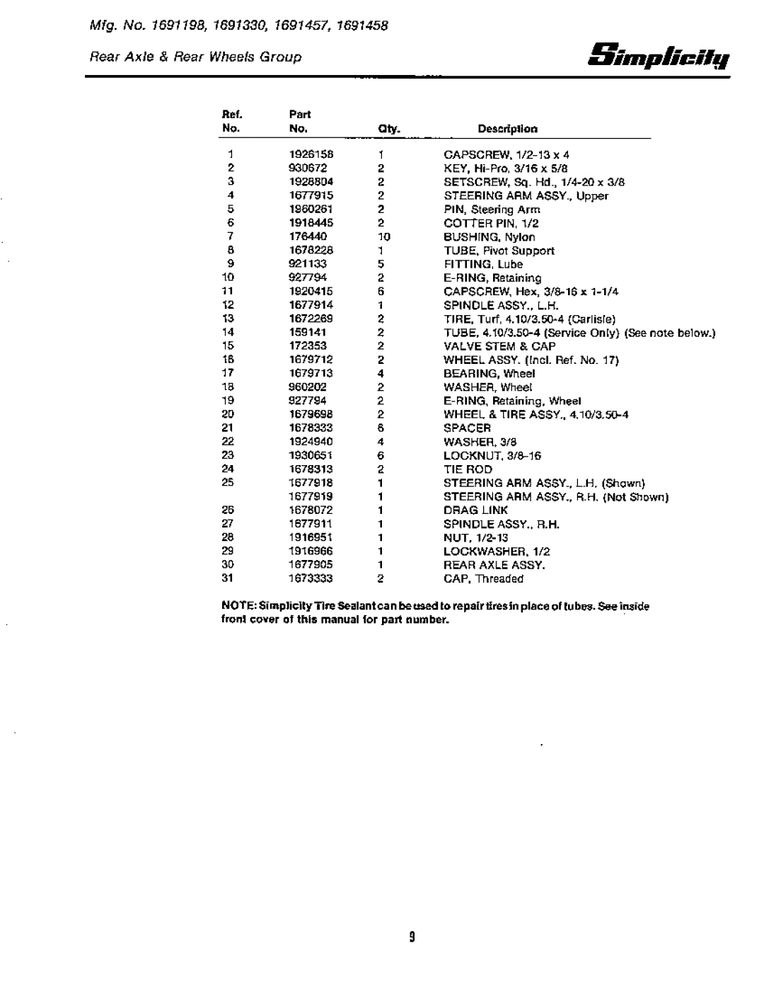 Simplicity 1691198, 1691458, 1691457, 1691332, 1691199, 1691330 manual 