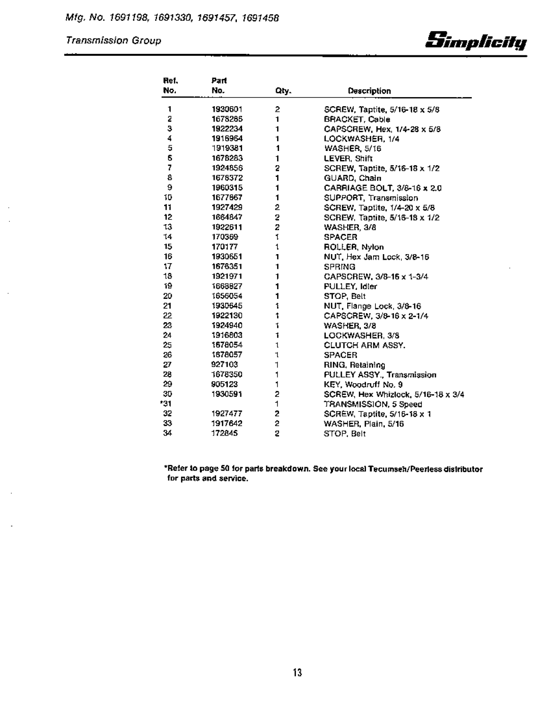 Simplicity 1691199, 1691458, 1691457, 1691332, 1691330, 1691198 manual 