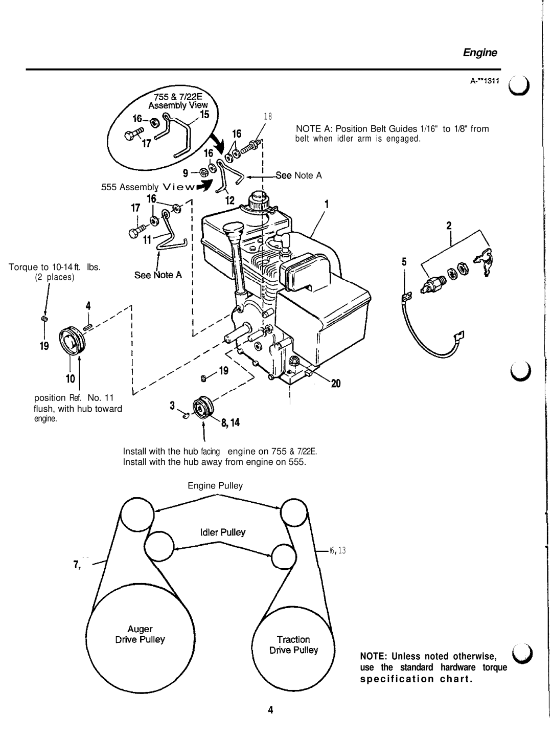 Simplicity 1692615 manual Engine 