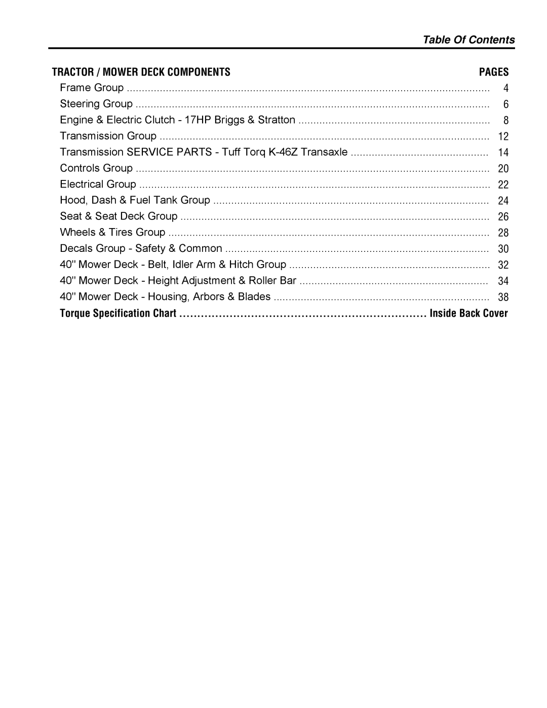 Simplicity 1694376, 1694377 manual Table Of Contents 