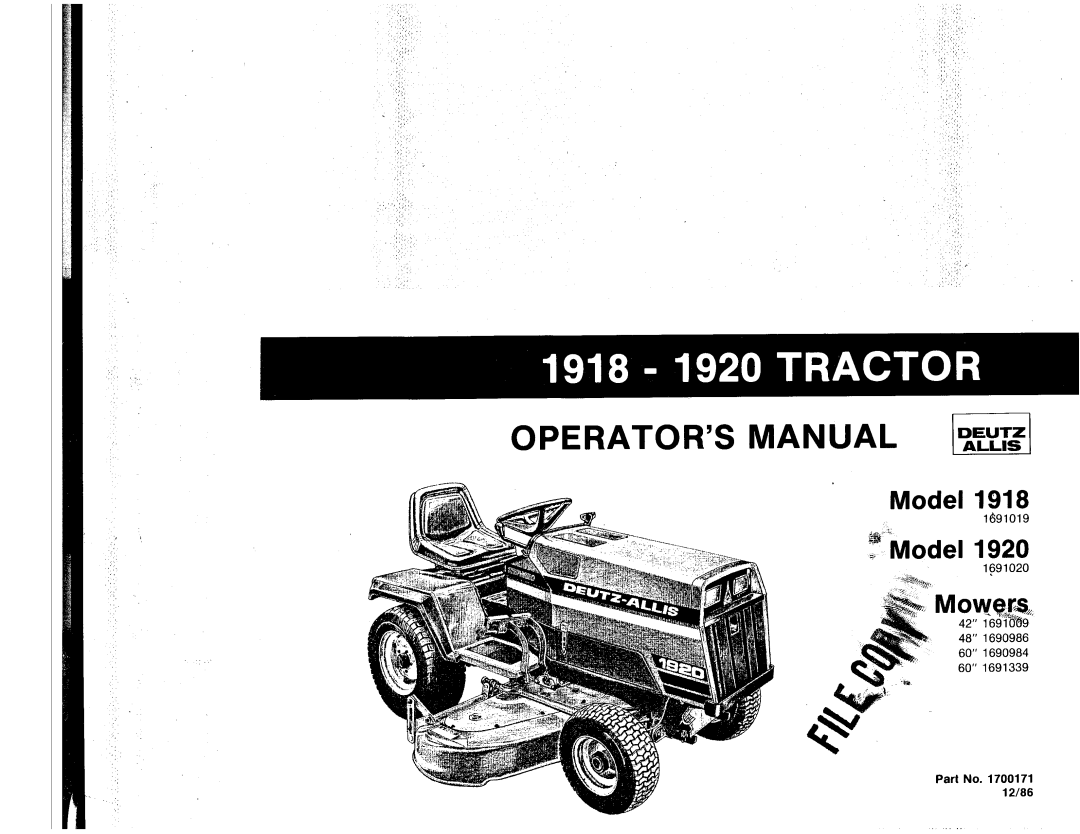 Simplicity 1920, 1918 manual 