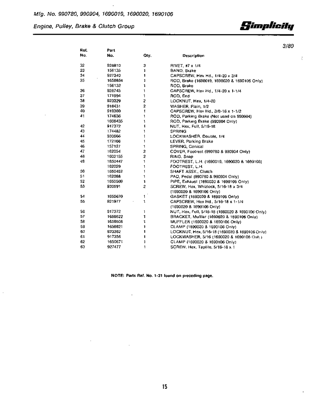 Simplicity 1964-1976 manual 