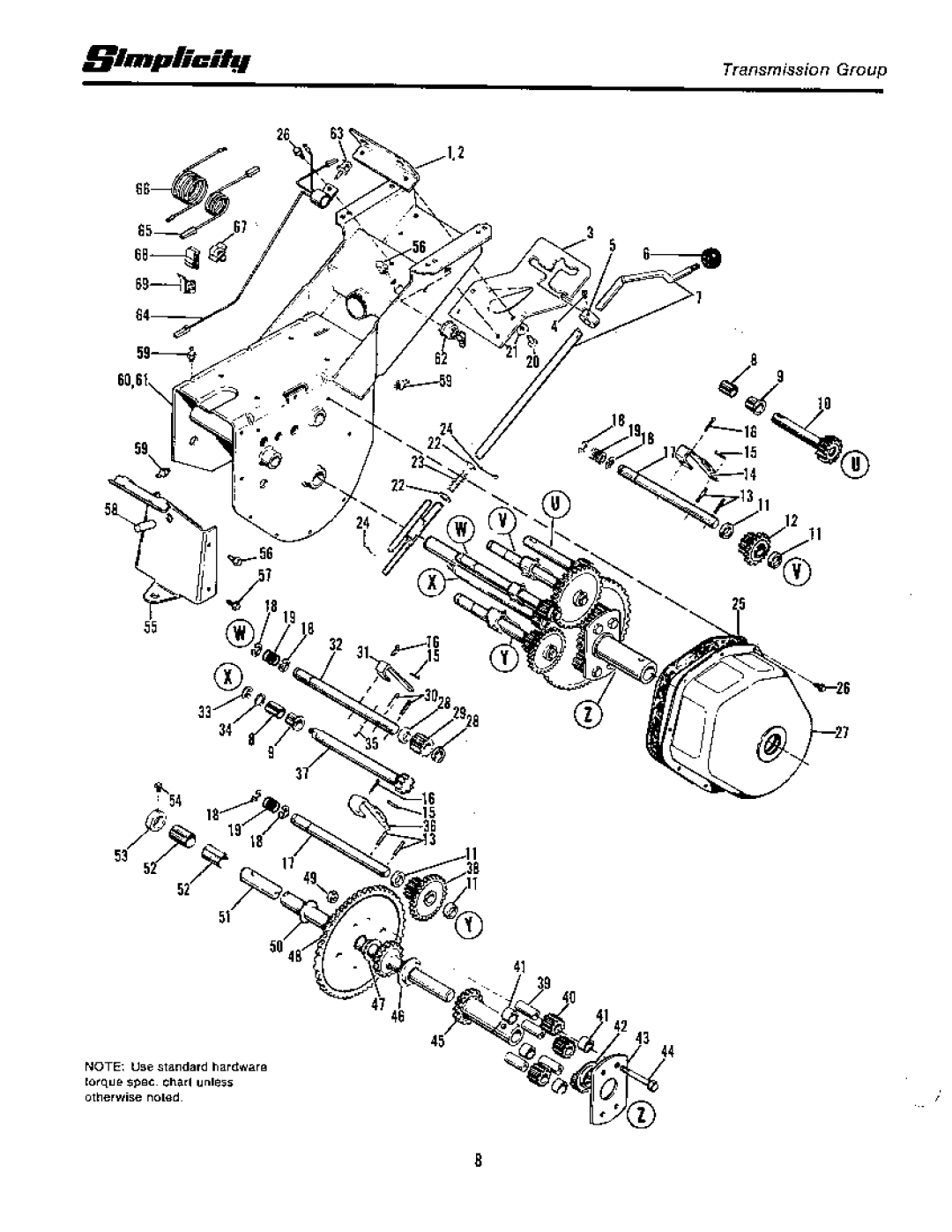 Simplicity 1965-1979, Rear Engine Riders manual 