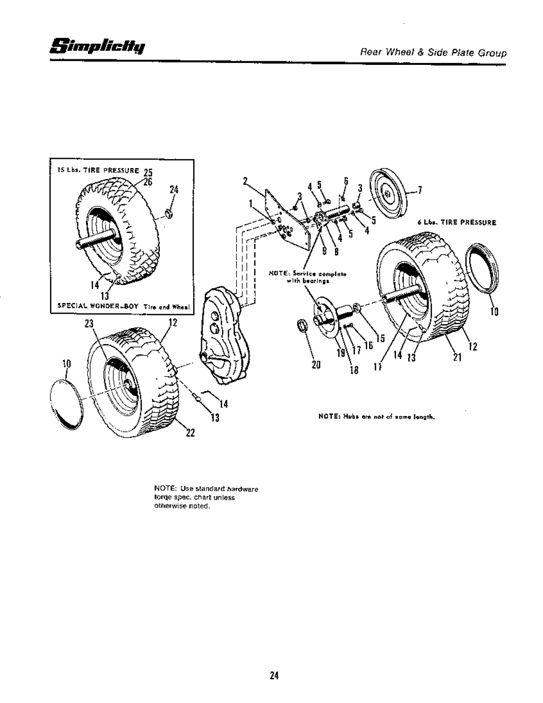 Simplicity 1965-1979, Rear Engine Riders manual 