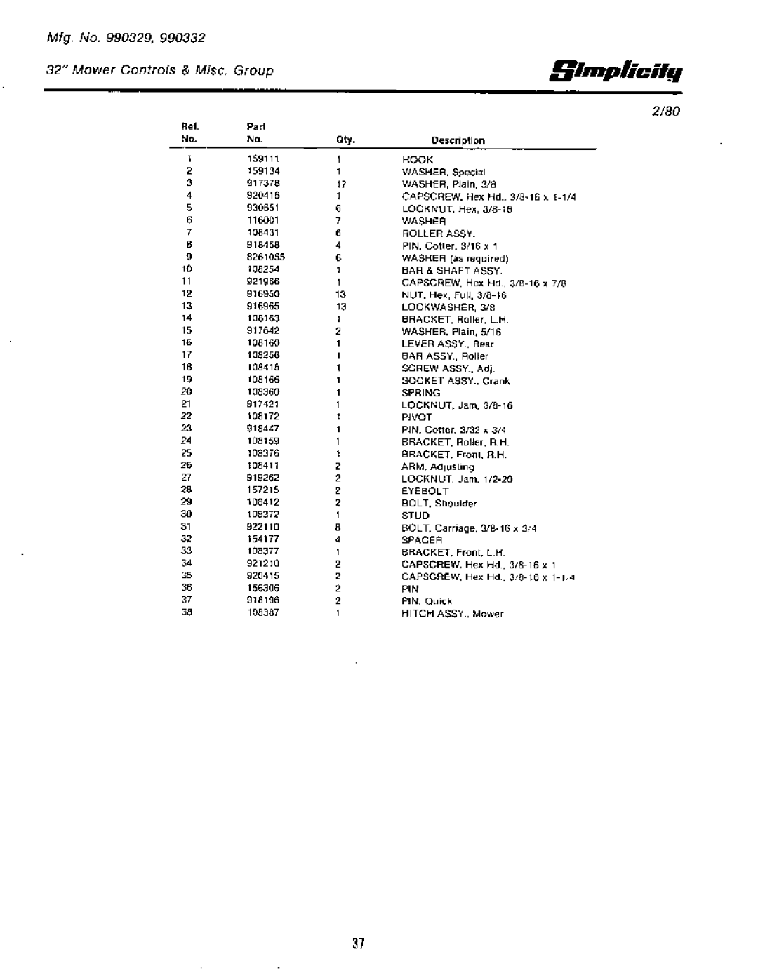 Simplicity Rear Engine Riders, 1965-1979 manual 