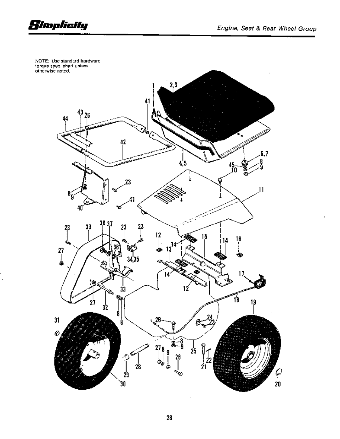 Simplicity 1965-1979, Rear Engine Riders manual 