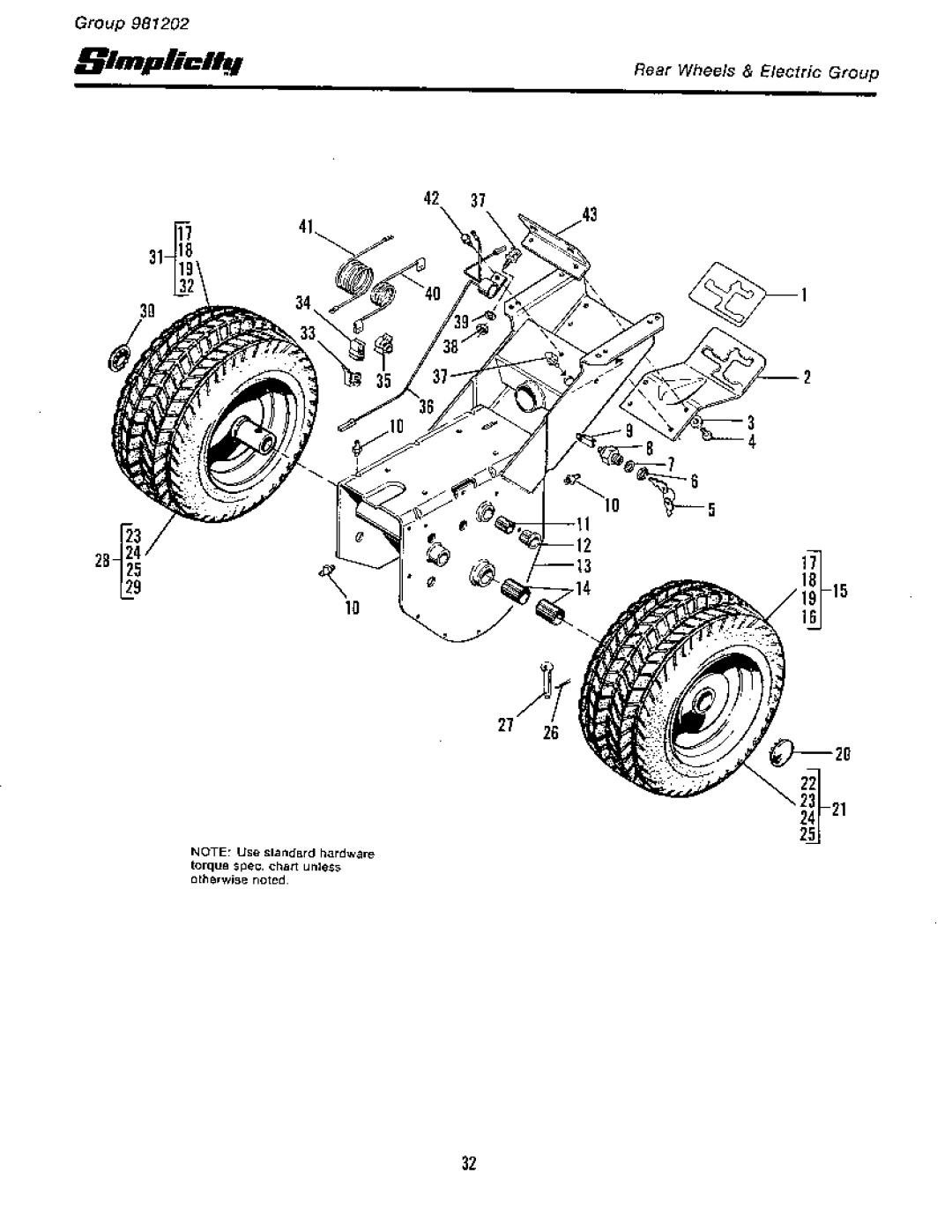 Simplicity 1965-1979, Rear Engine Riders manual 