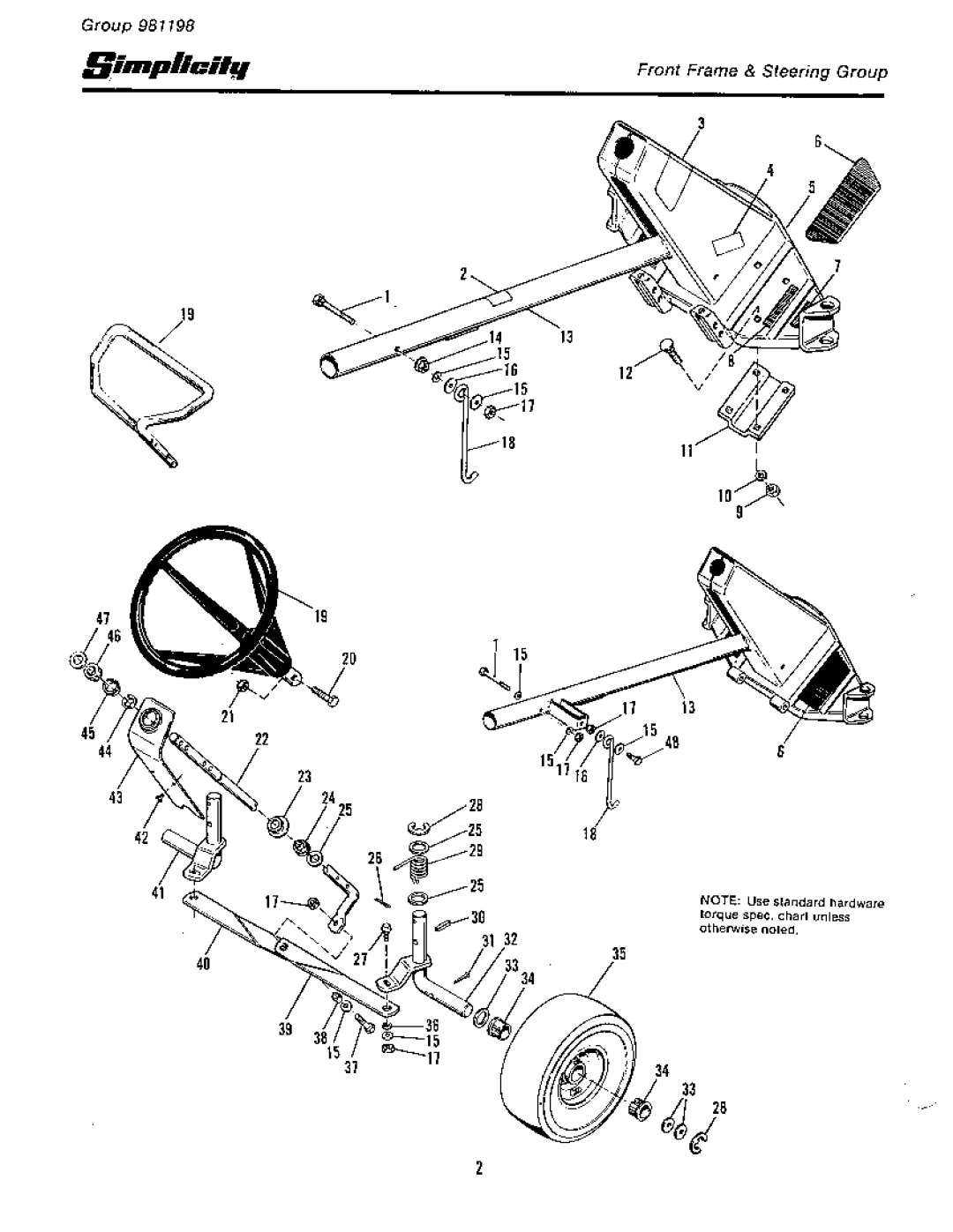 Simplicity 1965-1979, Rear Engine Riders manual 