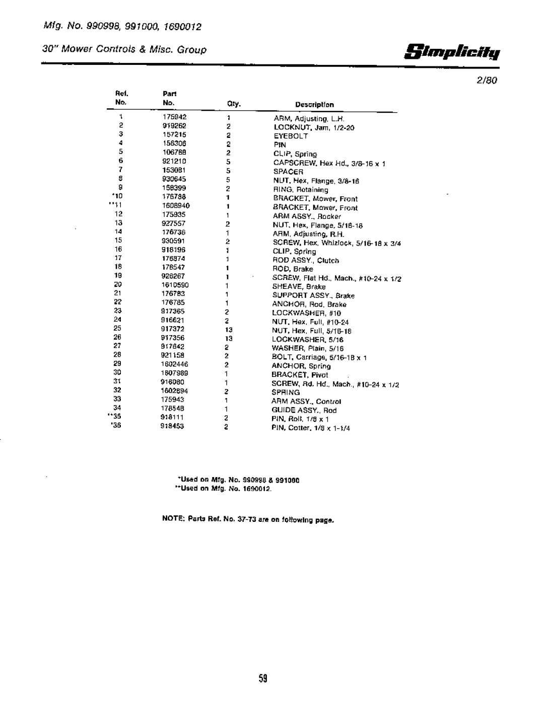 Simplicity Rear Engine Riders, 1965-1979 manual 