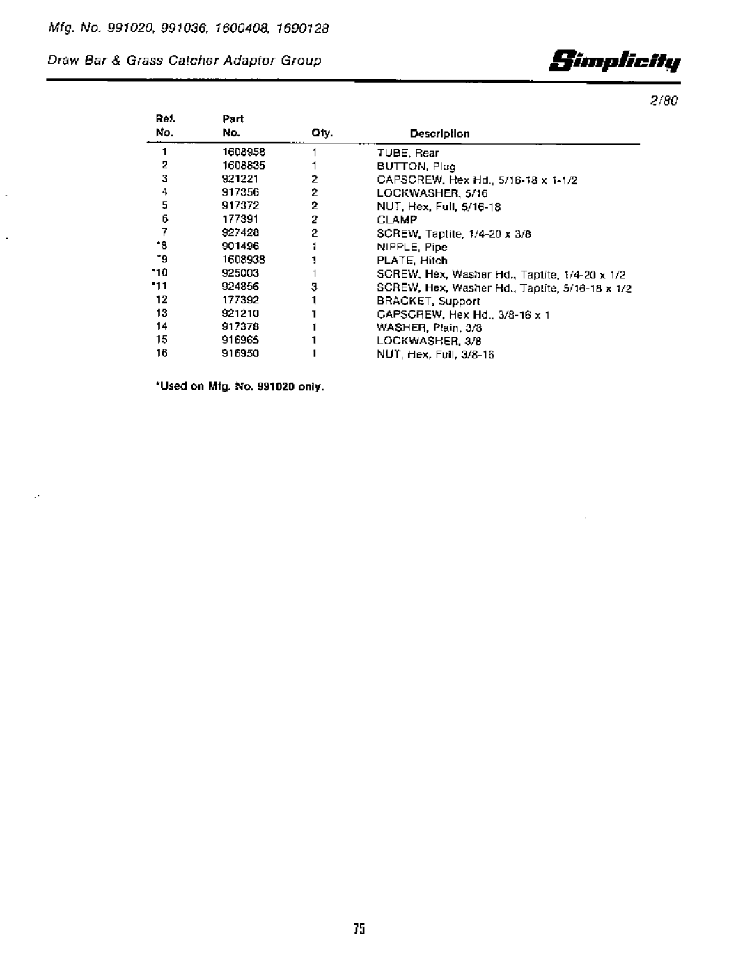 Simplicity Rear Engine Riders, 1965-1979 manual 