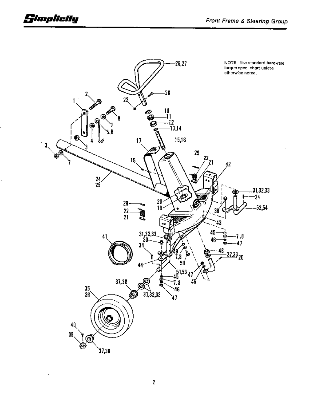 Simplicity 1965-1979, Rear Engine Riders manual 