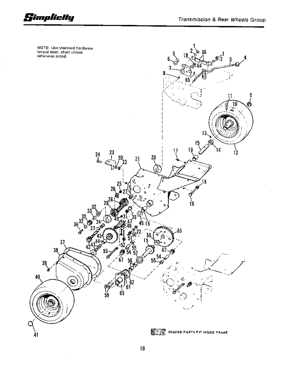 Simplicity 1965-1979, Rear Engine Riders manual 