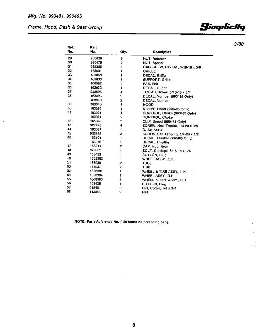 Simplicity 1968 - 1972 manual 