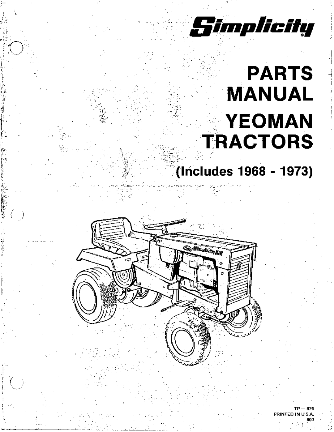 Simplicity 1968-1973 manual 