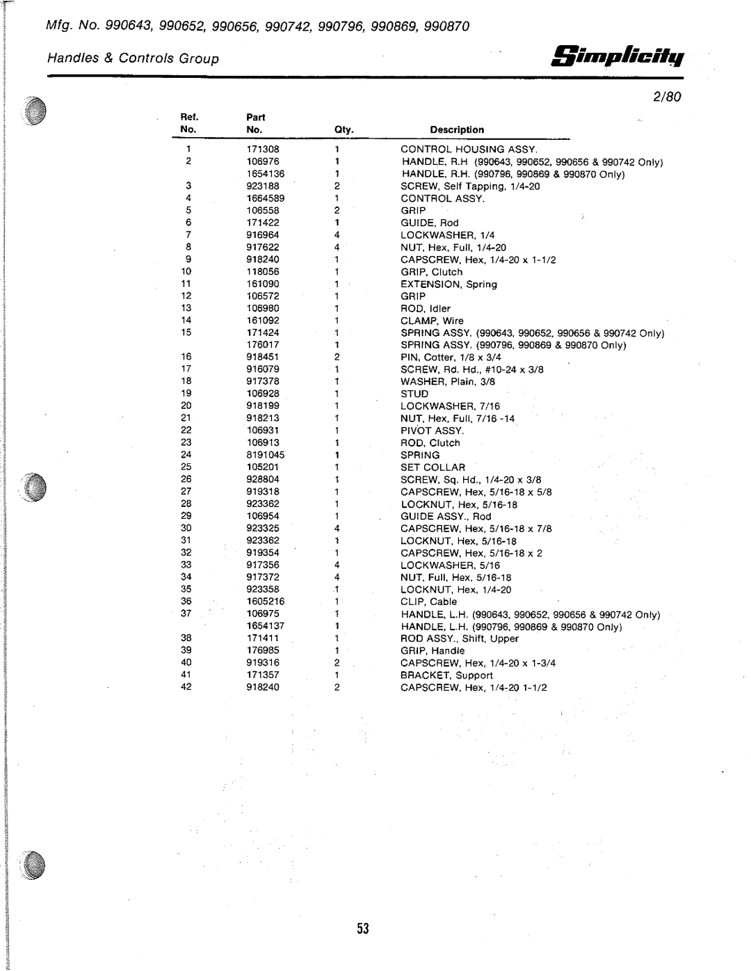 Simplicity 1970, 1974, 1975, 1977, 1976, 1979, 1978, 1971, 1967, 1972, 1973, 1968, 1969 manual 