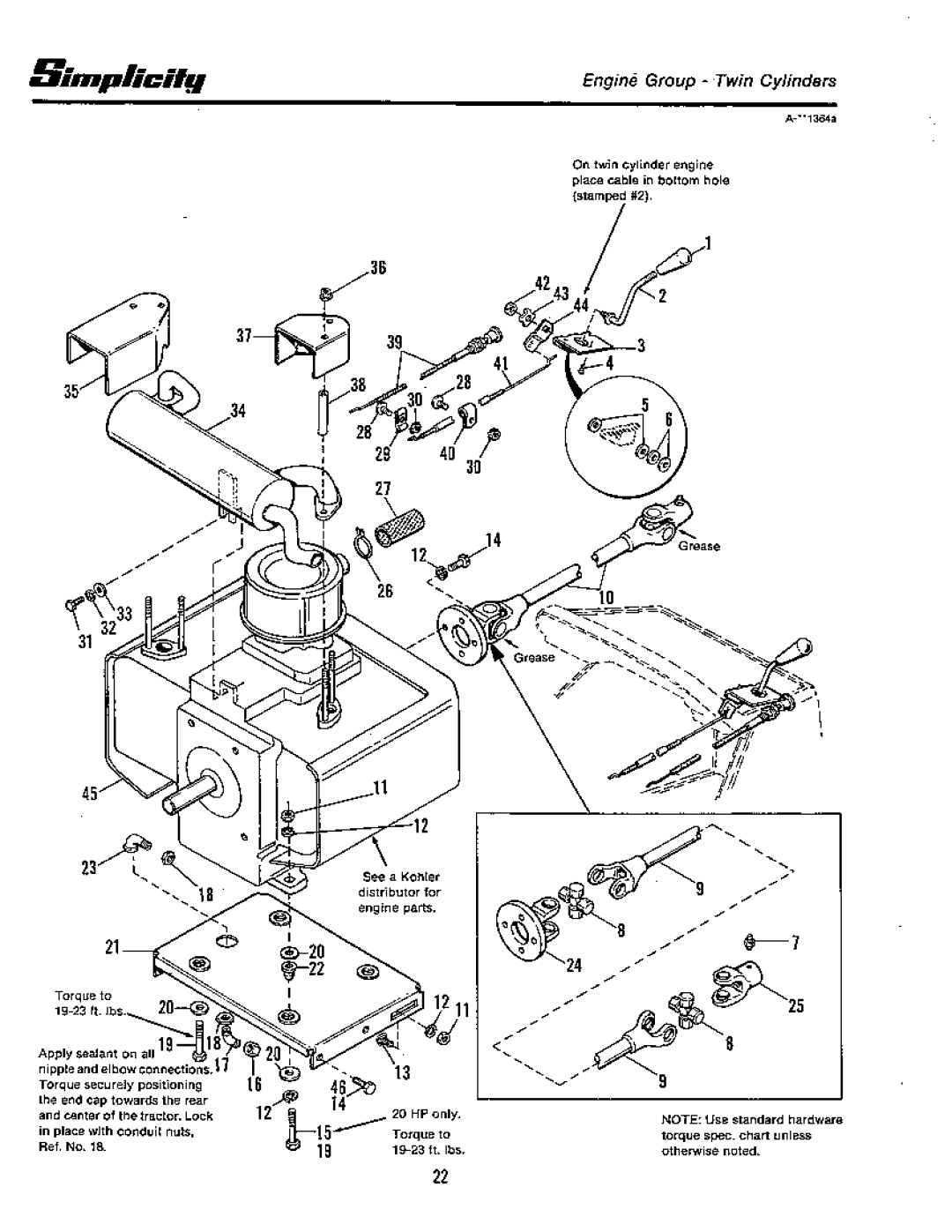 Simplicity 20 GTH Series, 18 GTH Series manual 