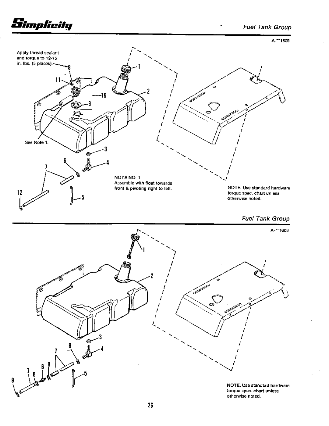 Simplicity 20 GTH Series, 18 GTH Series manual 