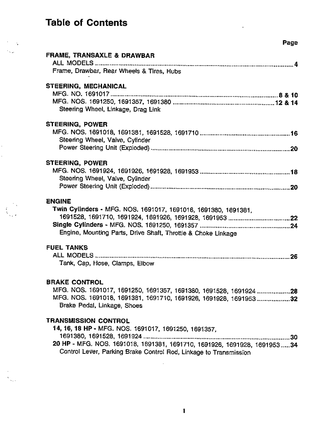 Simplicity 18 GTH Series, 20 GTH Series manual 