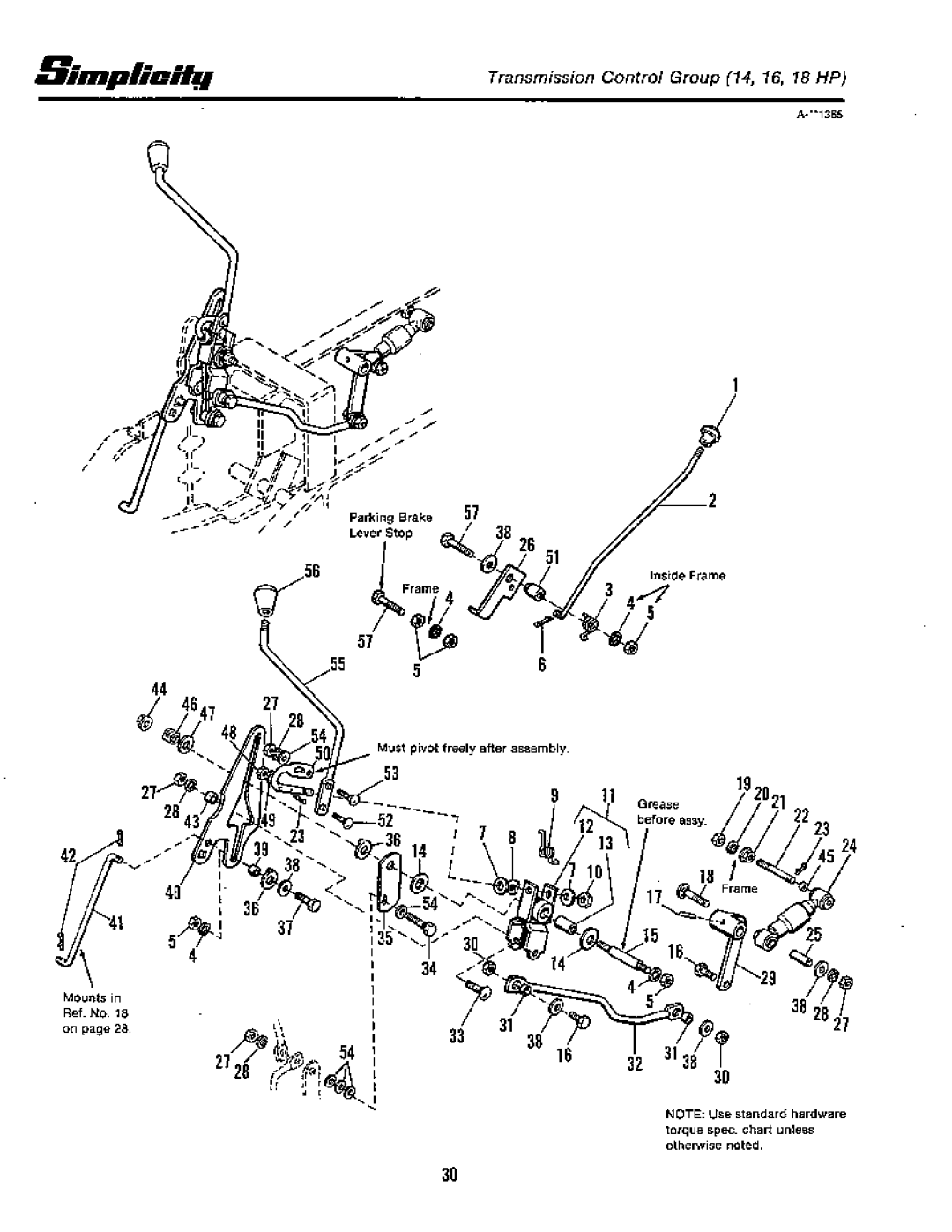 Simplicity 20 GTH Series, 18 GTH Series manual 