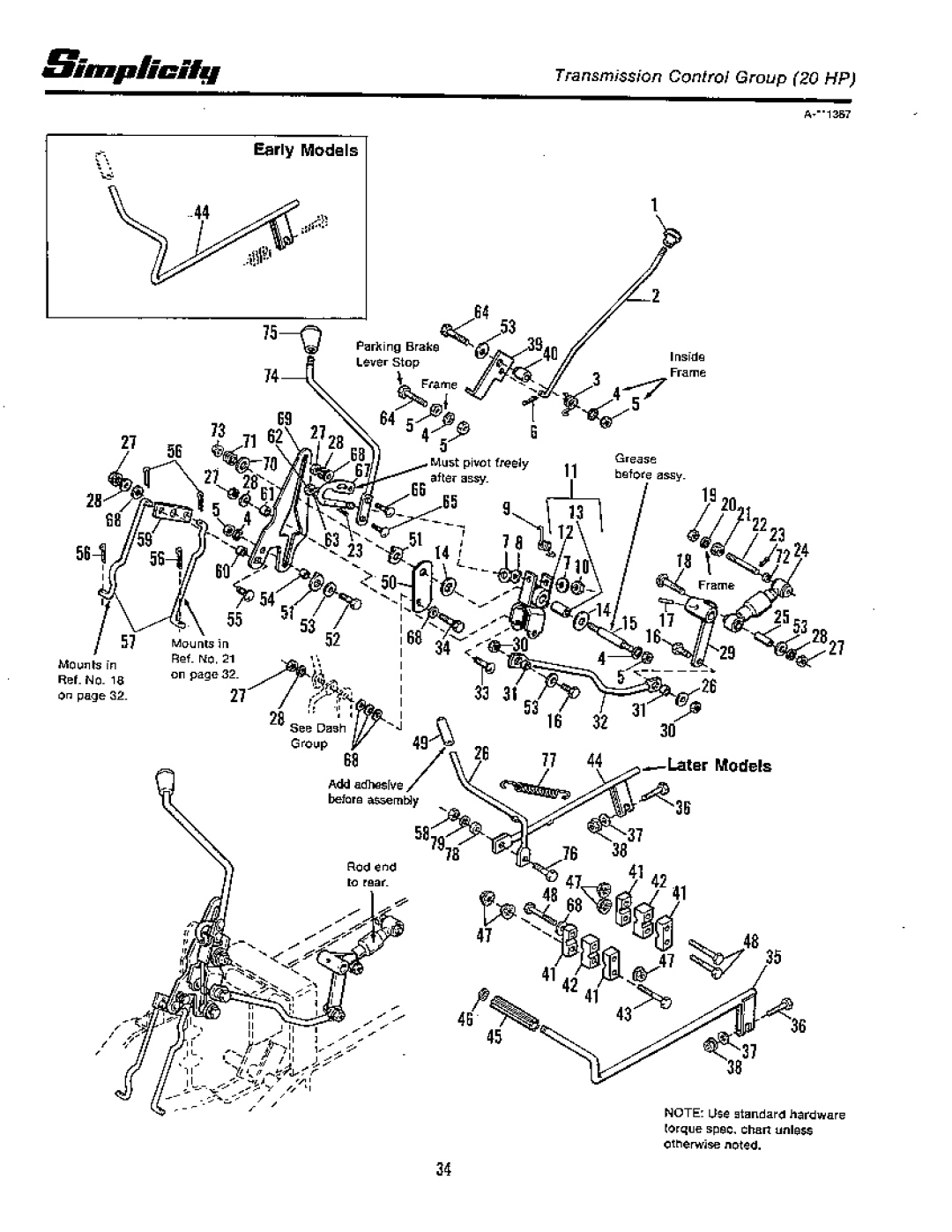 Simplicity 20 GTH Series, 18 GTH Series manual 