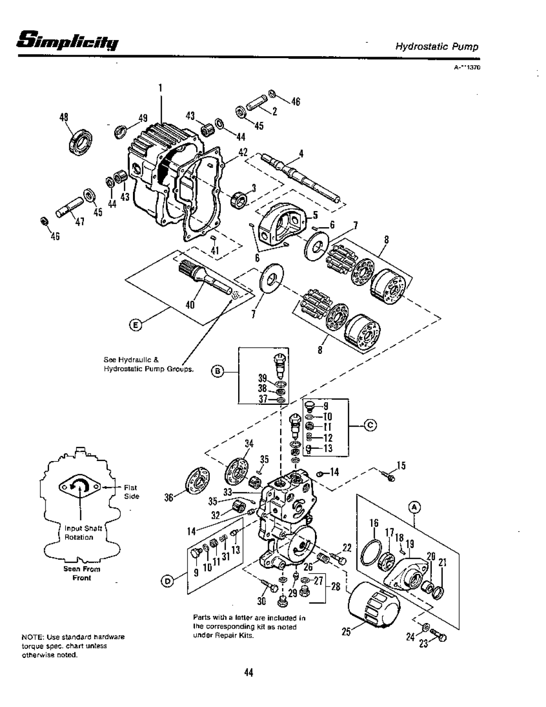 Simplicity 20 GTH Series, 18 GTH Series manual 