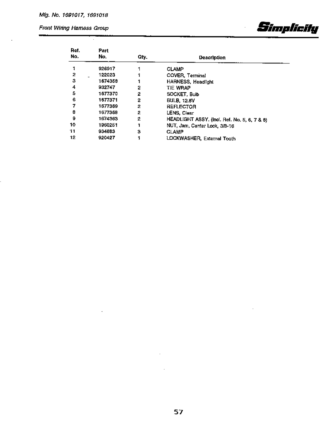 Simplicity 18 GTH Series, 20 GTH Series manual 