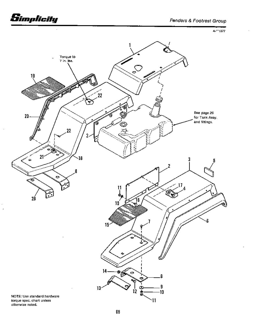 Simplicity 20 GTH Series, 18 GTH Series manual 