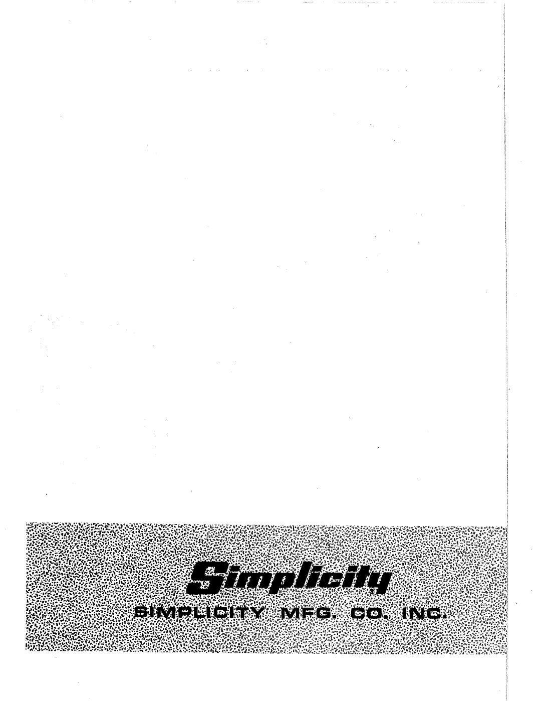 Simplicity 2025074, 990870 manual 