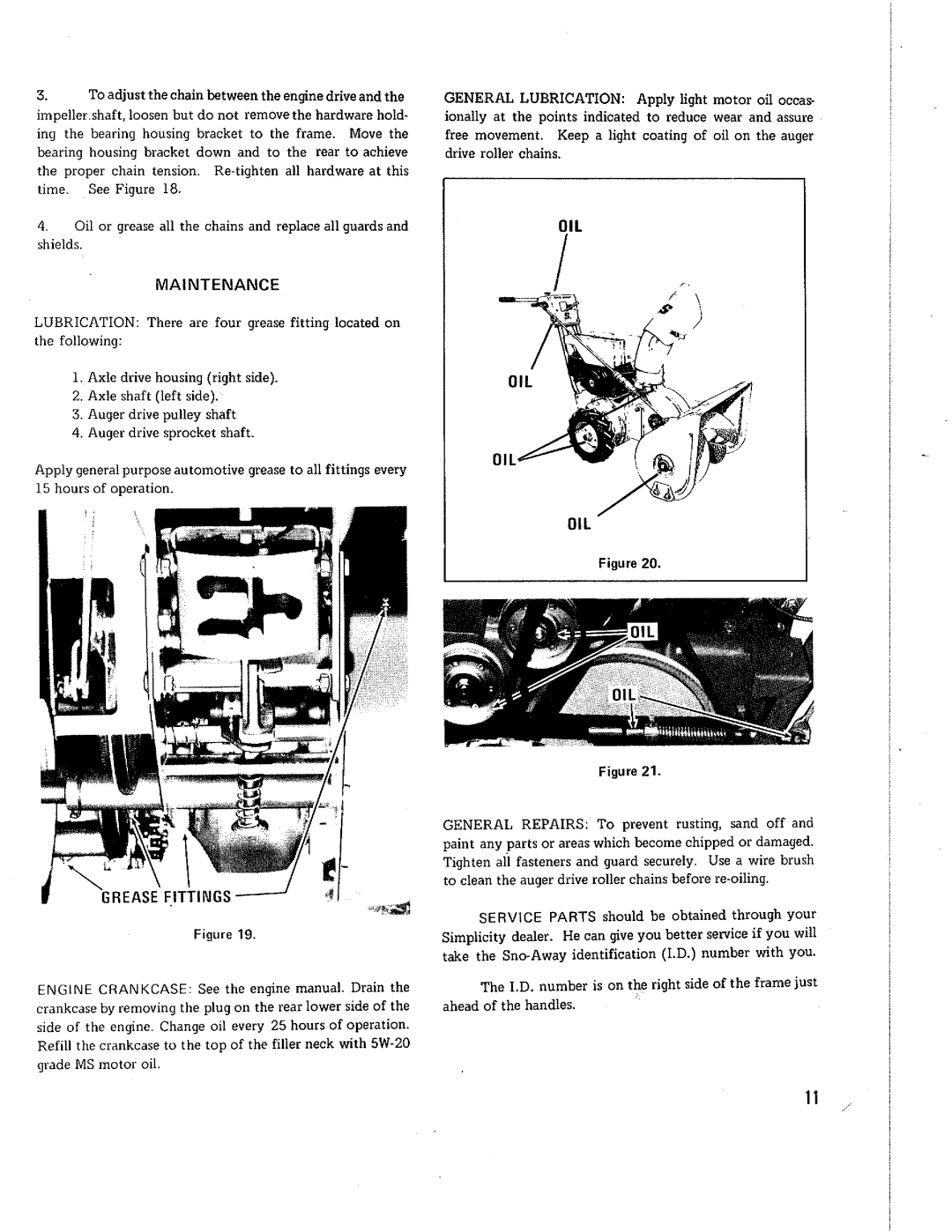 Simplicity 990870, 2025074 manual 