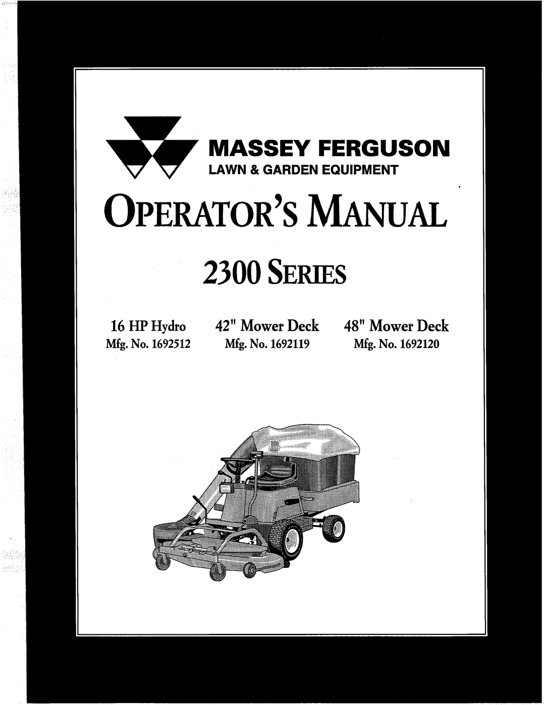 Simplicity 2300 Series manual 